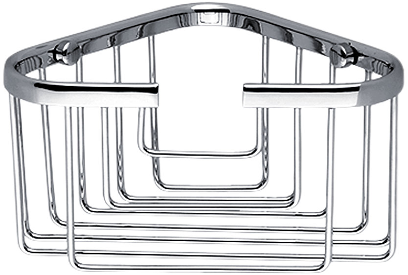 Nimco Polica do kúpeľne a sprchy drôtená rohová – kov Open OP-108N-26