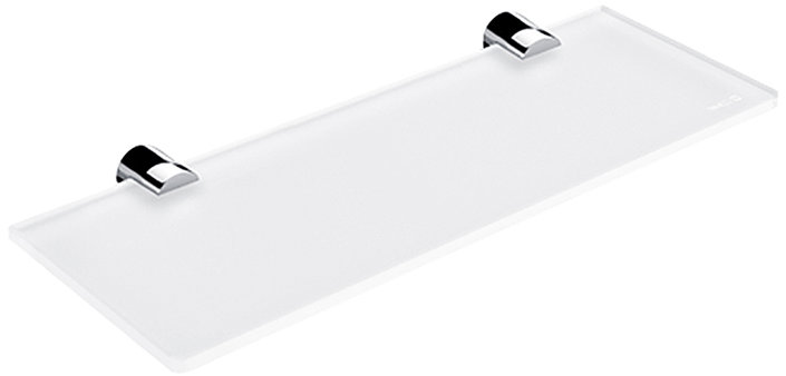 Nimco Polica do kúpeľne a sprchy 30 cm – sklo kov Bormo BR-11091B-30-26