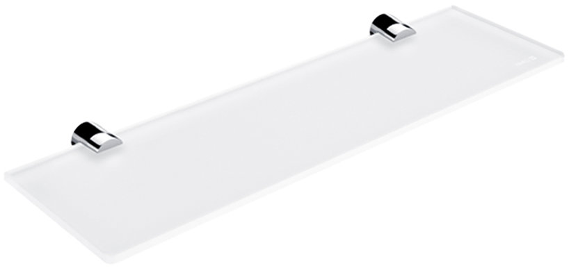 Nimco Polica do kúpeľne a sprchy 40 cm – sklo kov Bormo BR-11091B-40-26