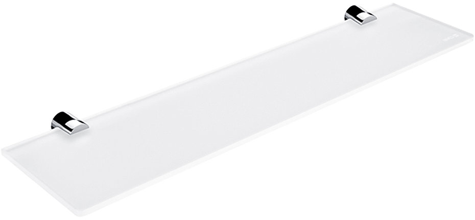 Nimco Polica do kúpeľne a sprchy 50 cm – sklo kov Bormo BR-11091B-50-26