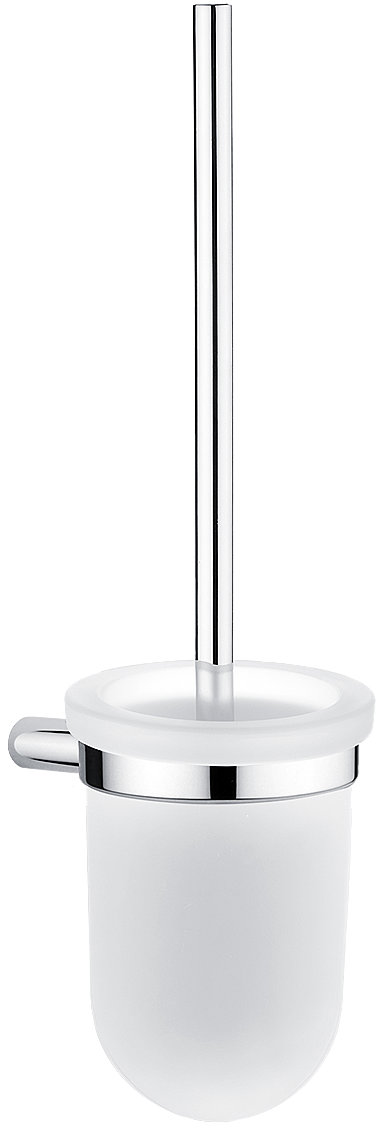 Nimco Toaletná WC kefa matné sklo – kov Bormo chróm BR-11094WN-26