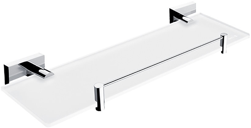 Nimco Polica do kúpeľne a sprchy 40 cm s ohrádkou – bez vŕtania Keira KE-22091BX-40-26