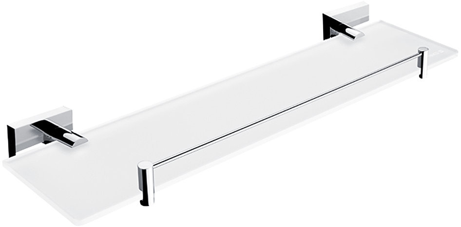 Nimco Polica do kúpeľne a sprchy 50 cm s ohrádkou – bez vŕtania Keira KE-22091BX-50-26