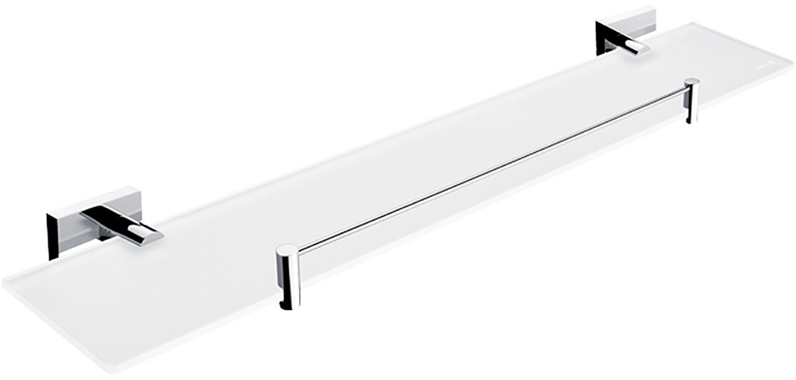 Nimco Polica do kúpeľne a sprchy 60 cm s ohrádkou – bez vŕtania Keira KE-22091BX-60-26