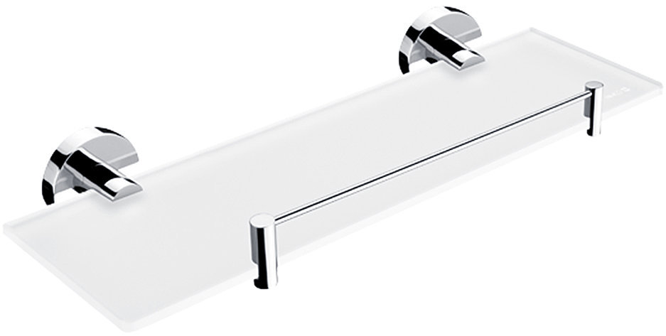 Nimco Polica do kúpeľne a sprchy 40 cm s ohrádkou – bez vŕtania Unix UN-13091BX-40-26