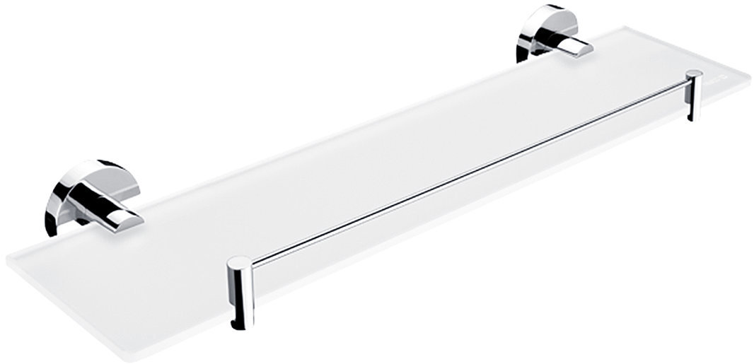 Nimco Polica do kúpeľne a sprchy 50 cm s ohrádkou – bez vŕtania Unix UN-13091BX-50-26