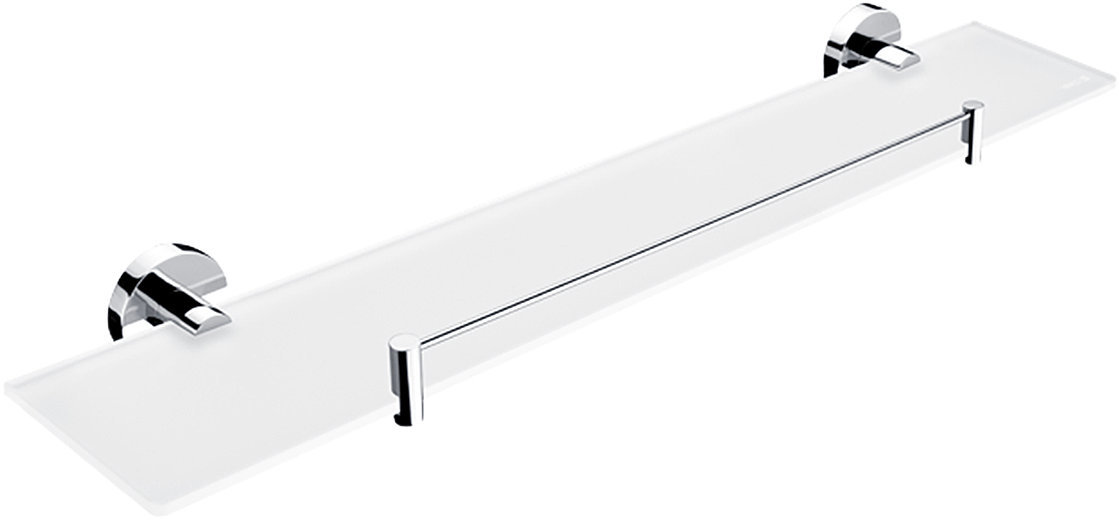 Nimco Polica do kúpeľne a sprchy 60 cm s ohrádkou – bez vŕtania Unix UN-13091BX-60-26