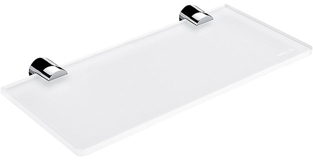 Nimco Polica do kúpeľne a sprchy 20 cm – sklo kov Bormo BR-11091B-20-26