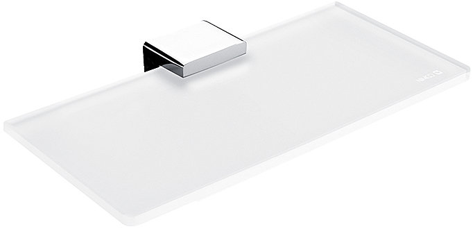 Nimco Polica do kúpeľne a sprchy 20 cm – sklo kov Kibo Ki-14091B-1U-20-26