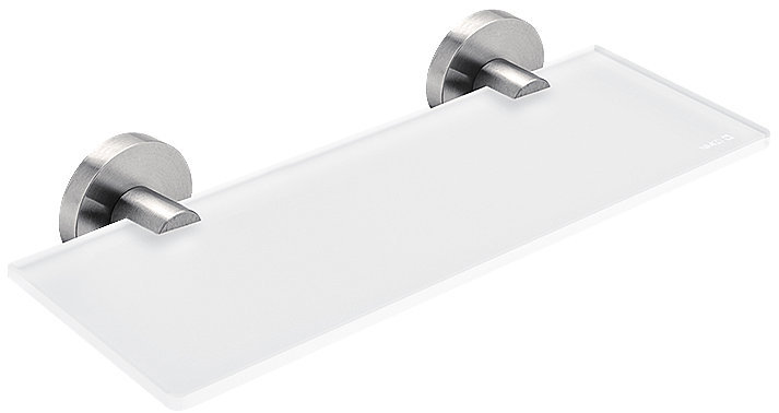 Nimco Polica do kúpeľne a sprchy 30 cm – sklo kov Unix UNM-13091B-30-10