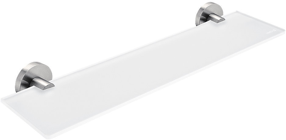 Nimco Polica do kúpeľne a sprchy 50 cm – sklo kov Unix UNM-13091B-50-10
