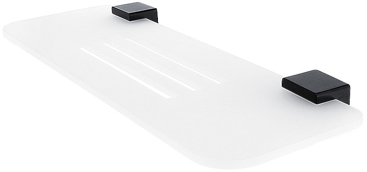 Nimco Polica do kúpeľne a sprchy 30 cm – plexisklo čierna Kibo Ki-X330-90