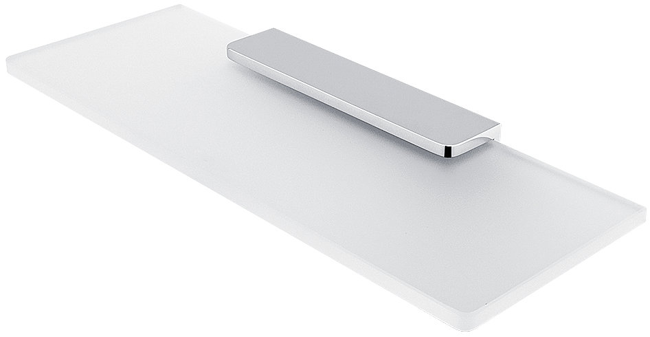 Nimco Maya chróm Polica do kúpeľne a sprchy 30 cm – kov sklo MA-29091B-30-26