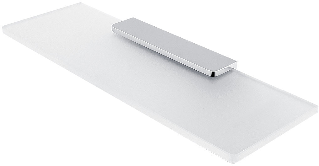 Nimco Maya chróm Polica do kúpeľne a sprchy 40 cm – kov sklo MA-29091B-40-26