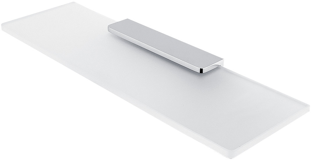 Nimco Maya chróm Polica do kúpeľne a sprchy 50 cm – kov sklo MA-29091B-50-26