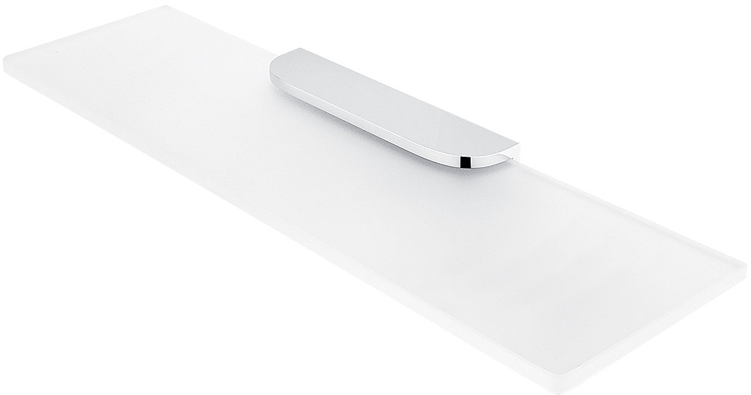 Nimco Polica do kúpeľne a sprchy 50 cm – sklo kov Nikau NK-30091B-50-26