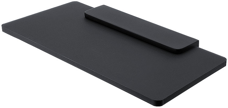 Nimco Maya čierna Polica 20 cm do kúpeľne a sprchy – plexisklo kov MAC-X320-C-90