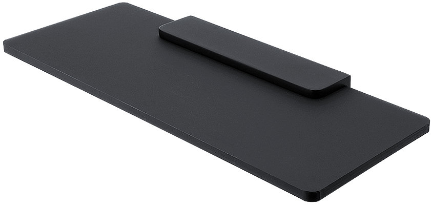 Nimco Maya čierna Polica 30 cm do kúpeľne a sprchy – plexisklo kov MAC-X330-C-90