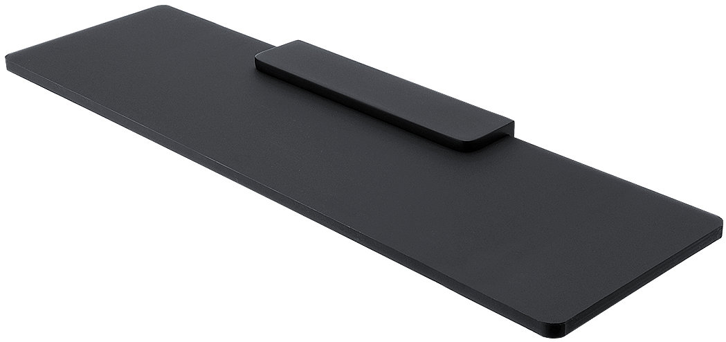 Nimco Maya čierna Polica 50 cm do kúpeľne a sprchy – plexisklo kov MAC-X350-C-90