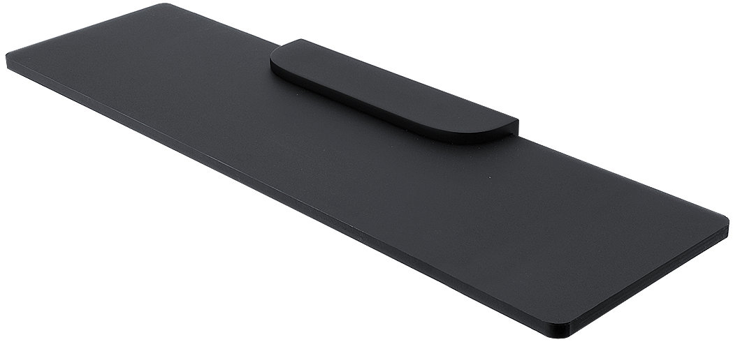 Nimco Polica do kúpeľne a sprchy 50 cm – plexisklo čierna Nikau NKC-X350-C-90