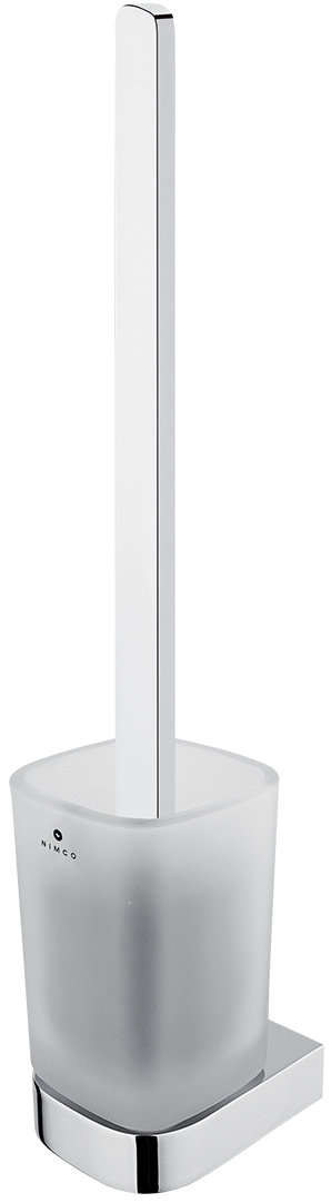 Nimco Toaletná WC kefa s hranatou rukoväťou nerezová – Nikau chróm NK-30094CN-HR-26