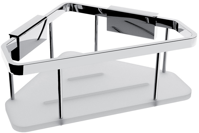 Nimco Polica do kúpeľne a sprchy rohová – bez vŕtania Kibo Ki-14003-B-26