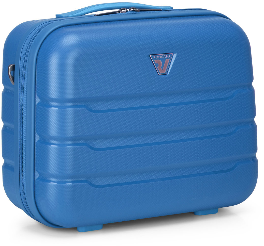 Roncato Cestovný kozmetický kufrík B-FLYING modrý denim 28 × 34 × 15 cm