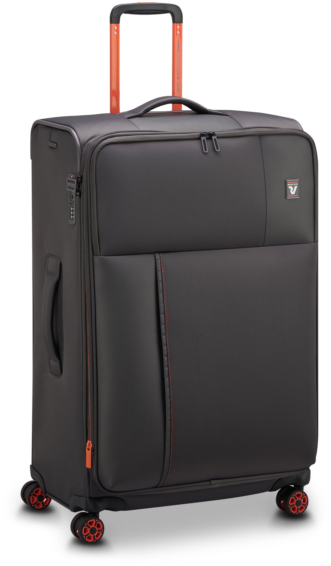 Roncato MOVE L EXP grafitový 77 × 48 × 31/36 cm
