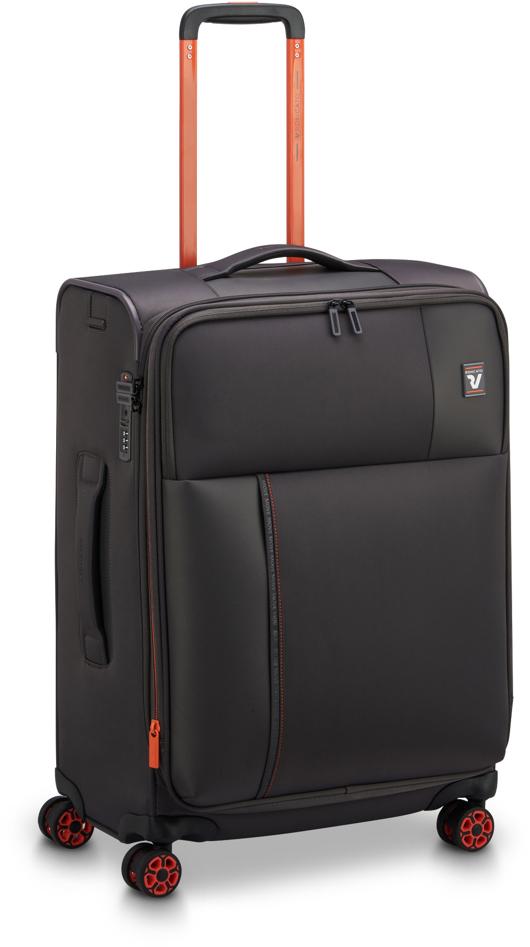 Roncato MOVE M EXP grafitový 64 × 44 × 26/31 cm