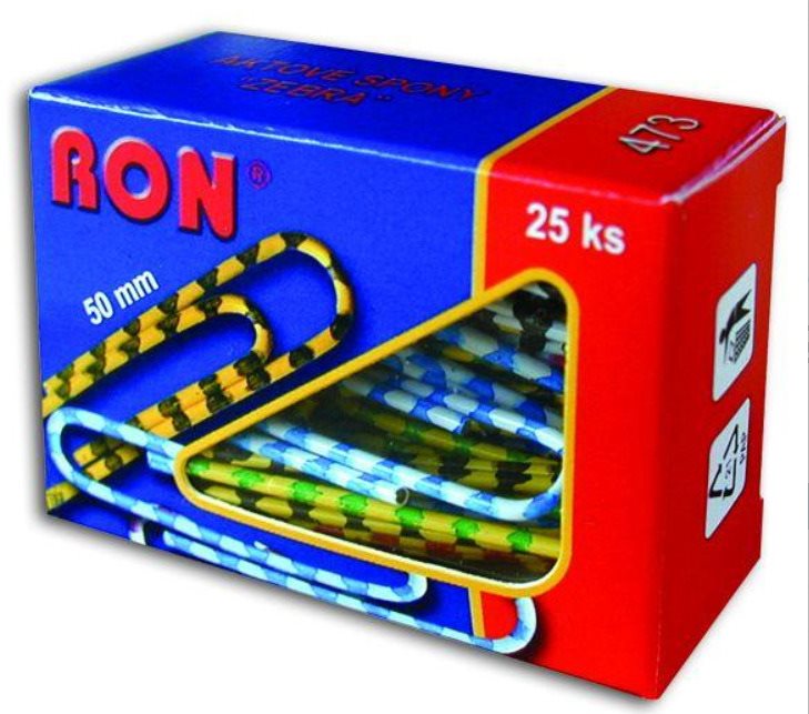 RON 473 50 mm aktové, zebra - balenie 25 ks