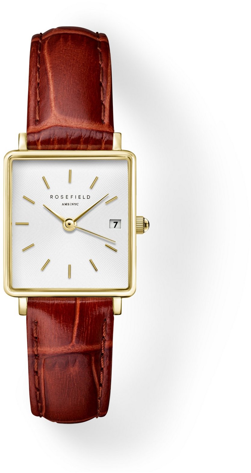 ROSEFIELD Boxy XS Brown Leather QWBLG-Q55