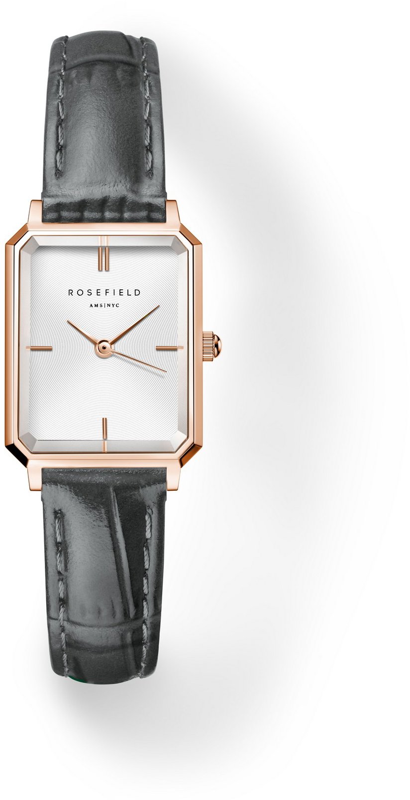 ROSEFIELD Octagon XS Grey Leather OWGLR-O87