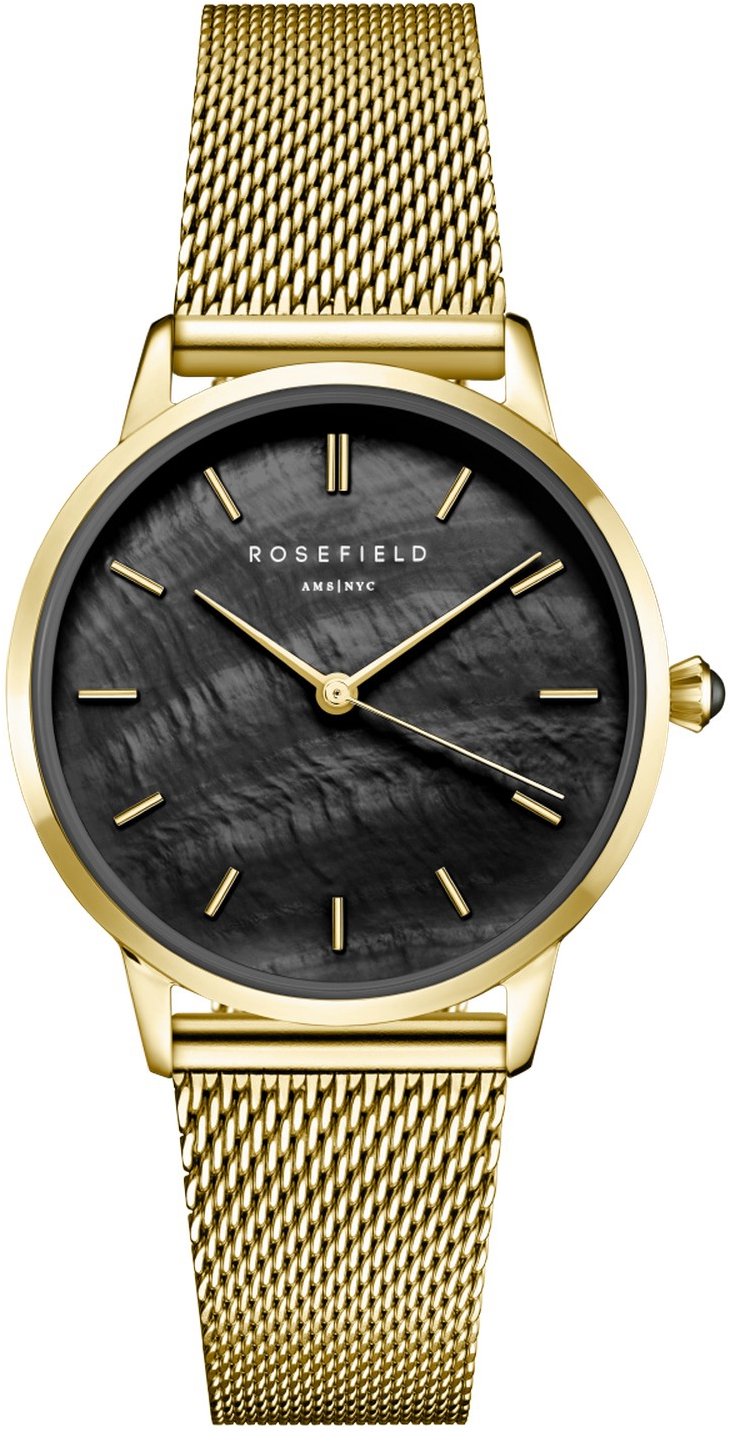 ROSEFIELD Pearl Edit Mesh Black Gold RBGMG-R07