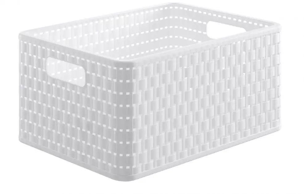 Rotho Úložný box A4 Country 18 L – biely