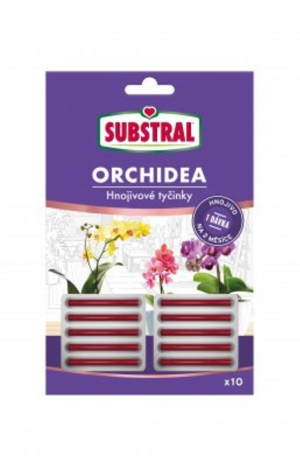 SUBSTRAL Hnojivo tyčinky pre orchidey, 10 ks