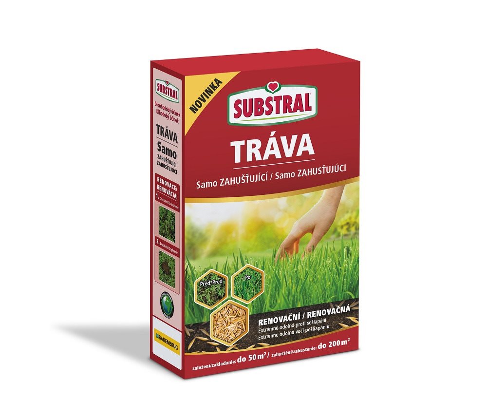 SUBSTRAL Trávna zmes samozahusťujúca – RENOVAČNÁ 1 kg