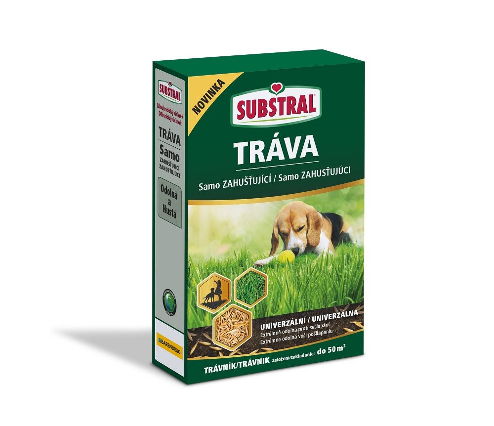SUBSTRAL Trávna zmes samozahusťujúca – UNIVERZÁLNA 1 kg