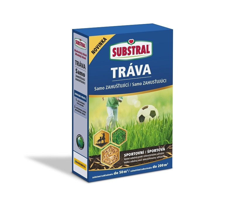 SUBSTRAL Trávna zmes samozahusťujúca – ŠPORTOVÁ 1 kg
