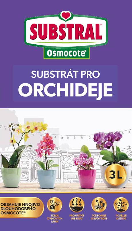 SUBSTRAL – Substrát pre orchidey s hnojivom OSMOCOTE 3 l
