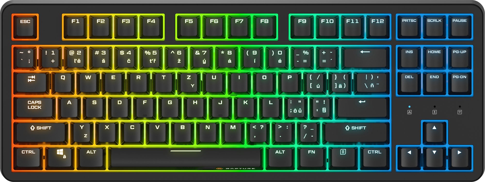 Rapture KILO V2 Wireless, Gateron G Pro 3.0 Red, čierna – CZ/SK