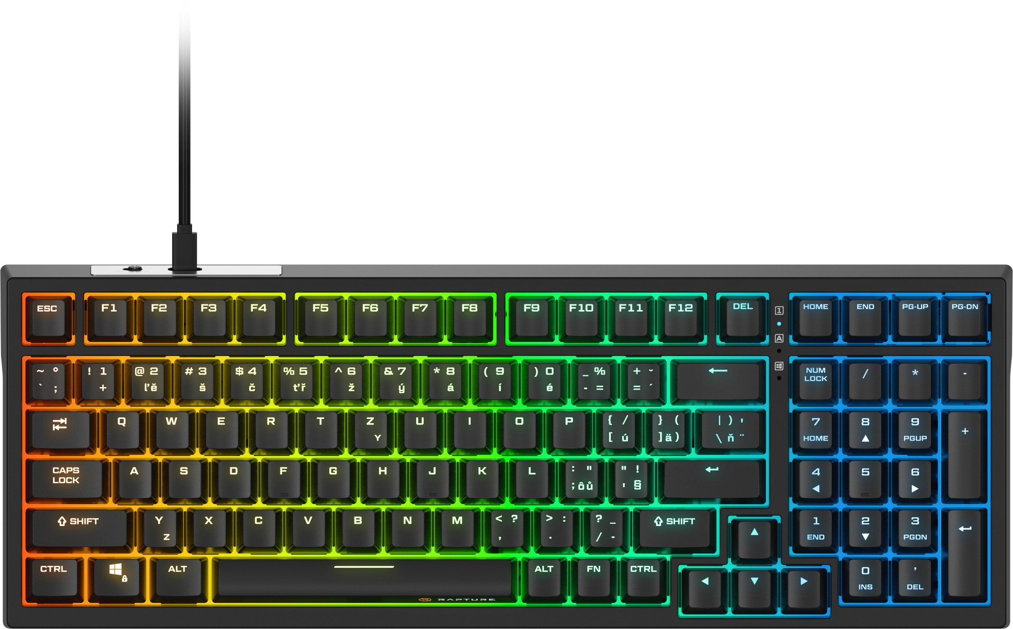 Rapture FOXTROT Wired, Gateron G Pro 3.0 Red, čierna – CZ/SK