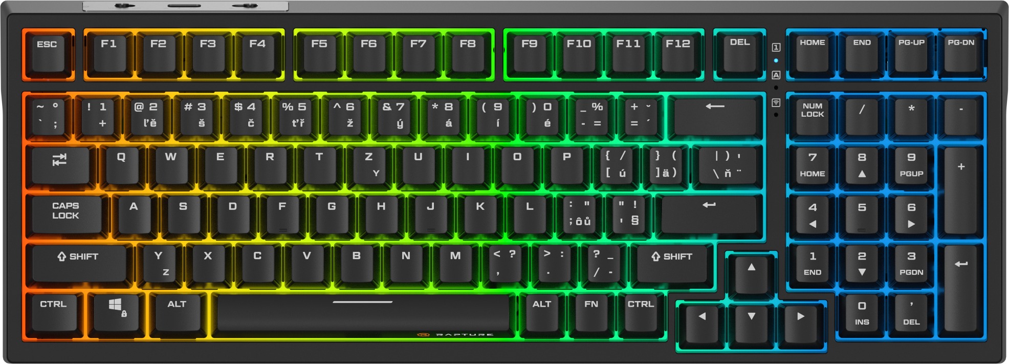 Rapture FOXTROT, Gateron G Pro 3.0 Red, čierna – CZ/SK