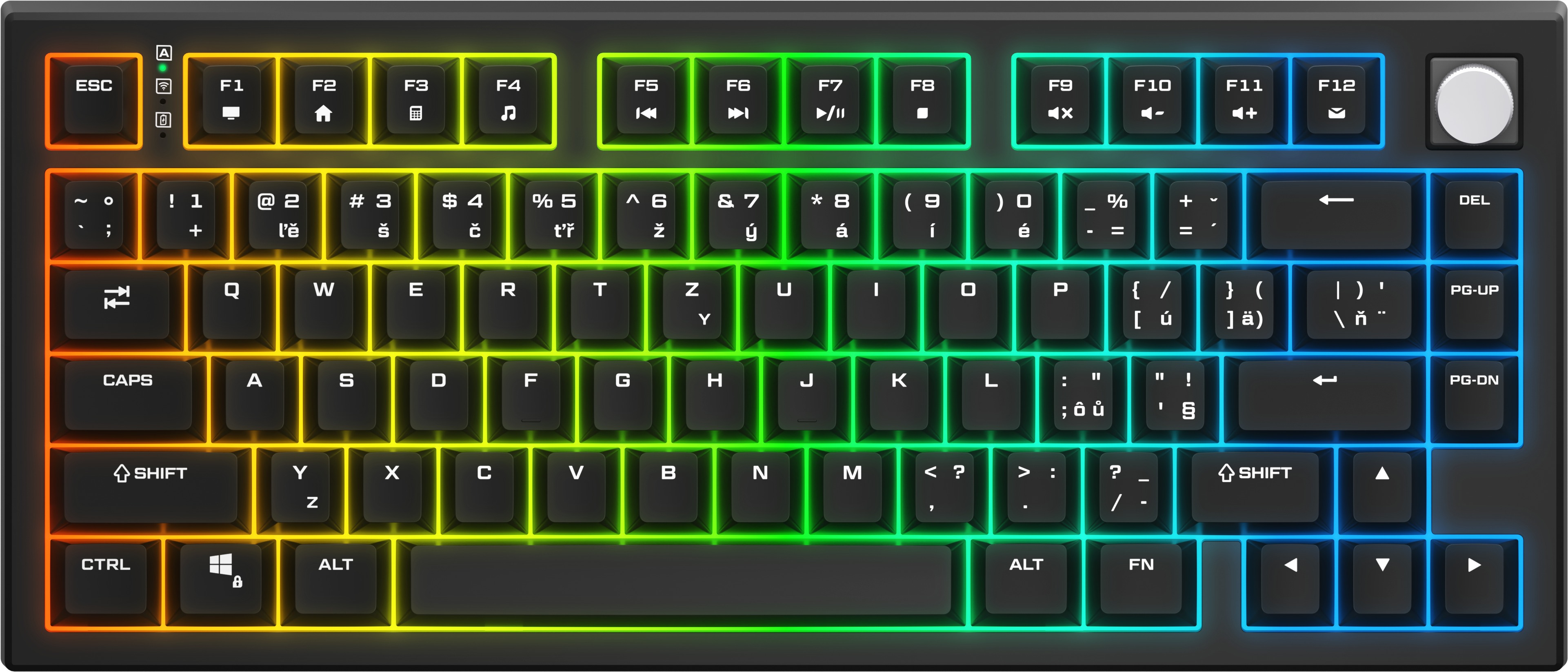 Rapture UNIFORM Wireless, Gateron G Pro 3.0 Red, čierna – CZ/SK