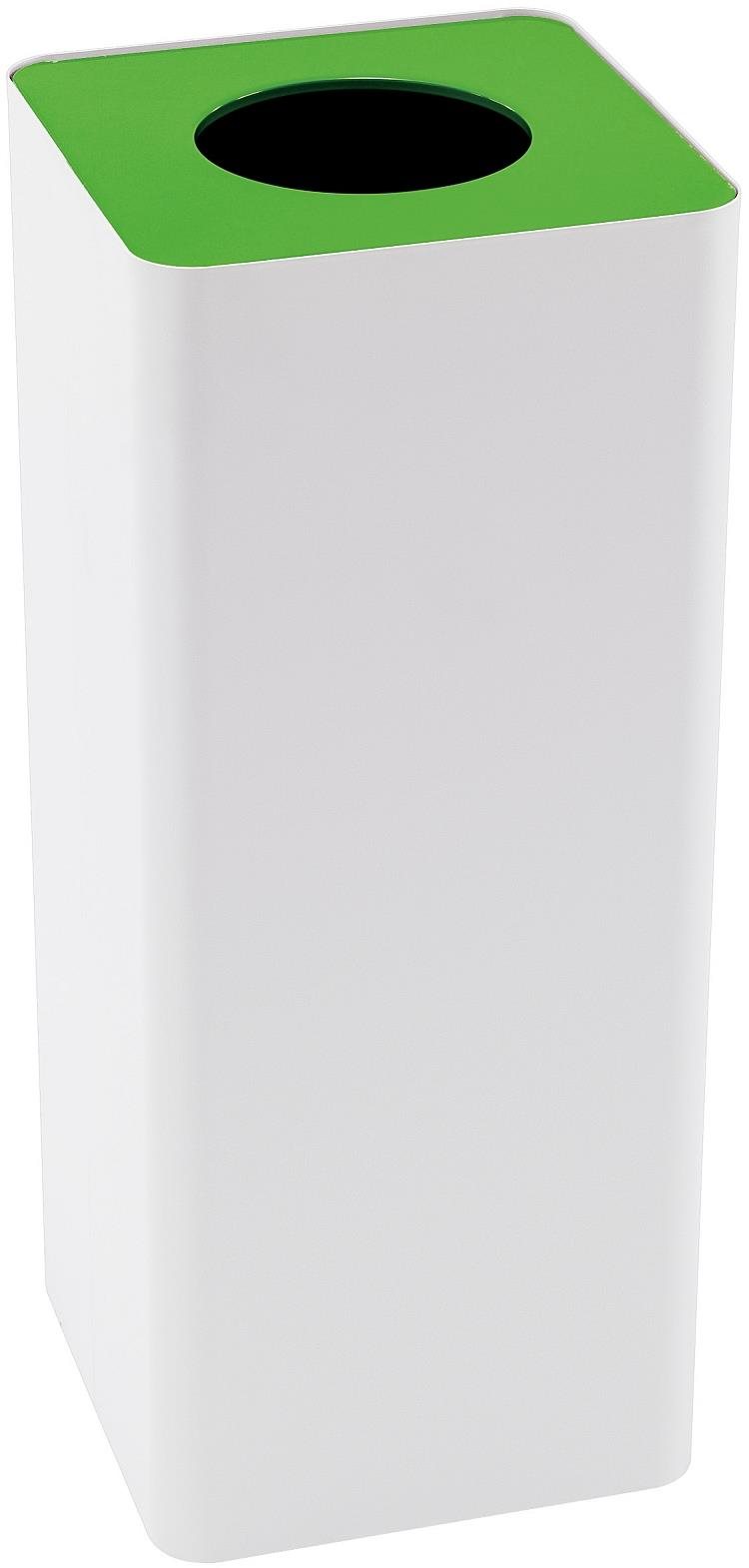 Odpadkový kôš na triedený odpad Caimi Brevetti Centolitri W, 100 l – zelený, sklo