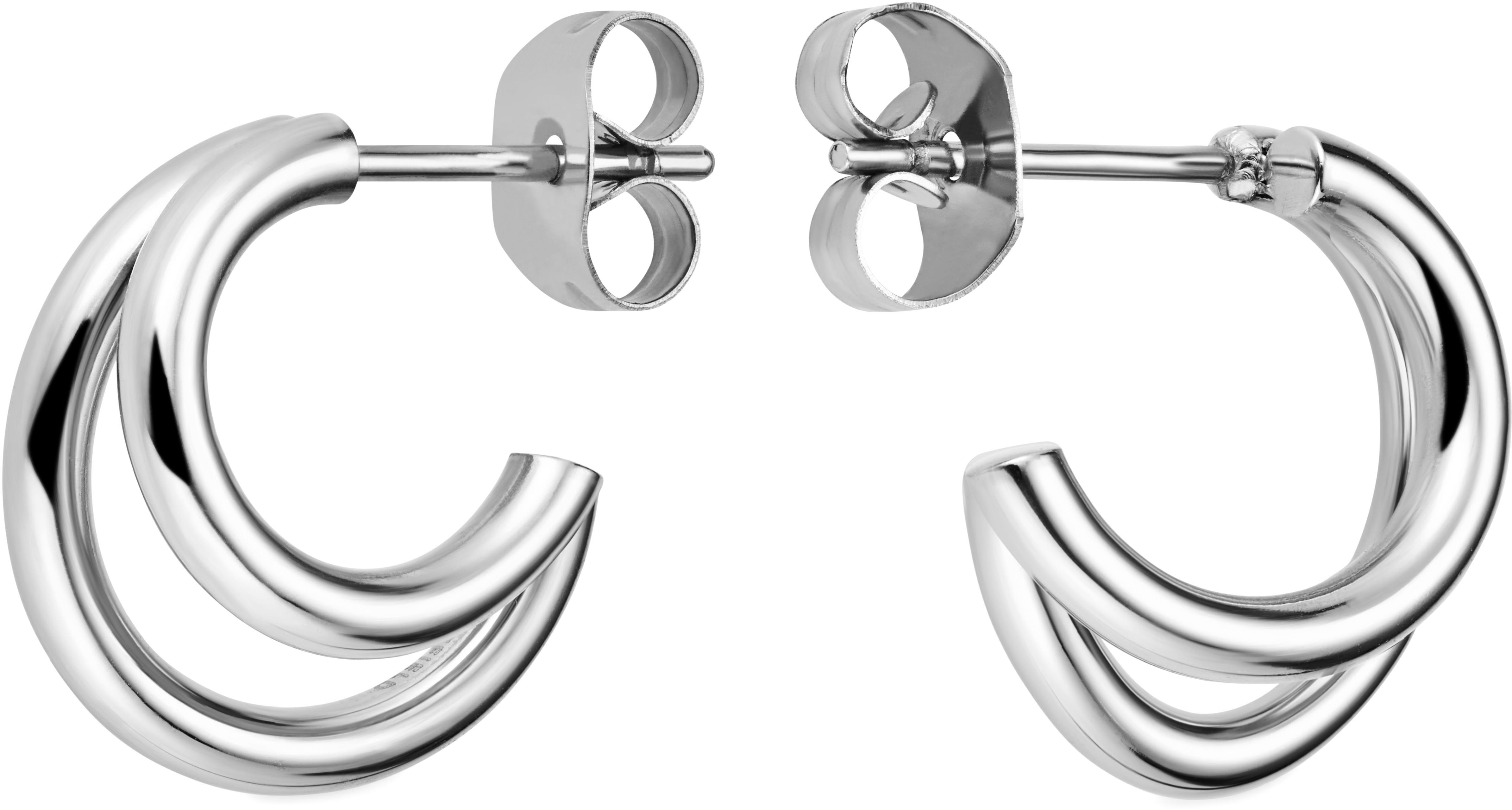 Rosefield Double Hoops Silver 15 mm, JEDHS-J576