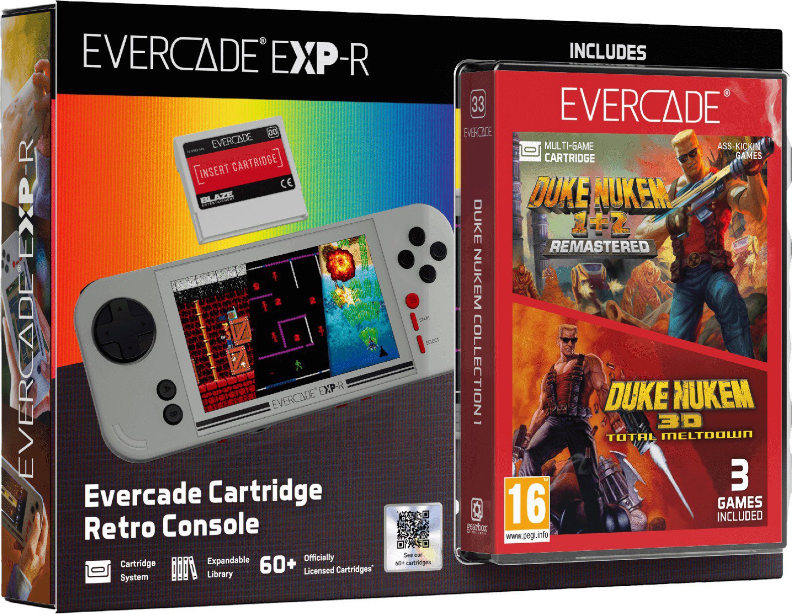 Evercade EXP-R a Duke Nukem Collection 1 – retro konzola