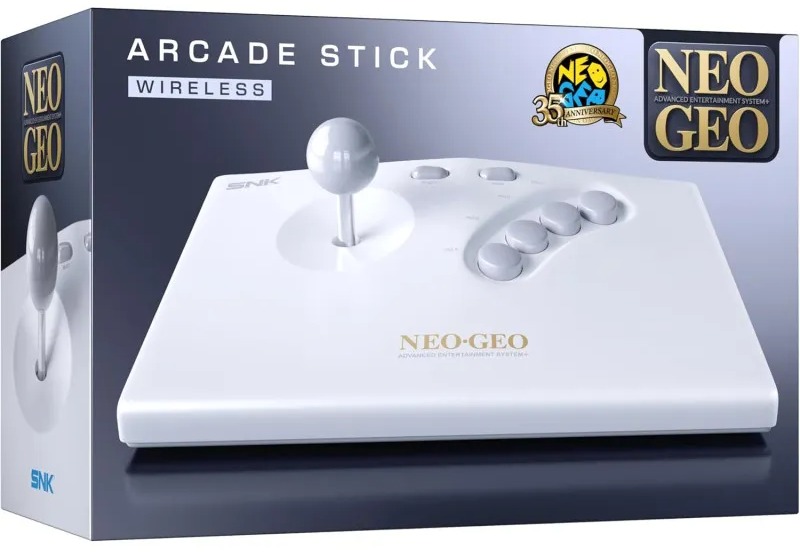 NEOGEO AES+ Arcade Stick - White - ovladač