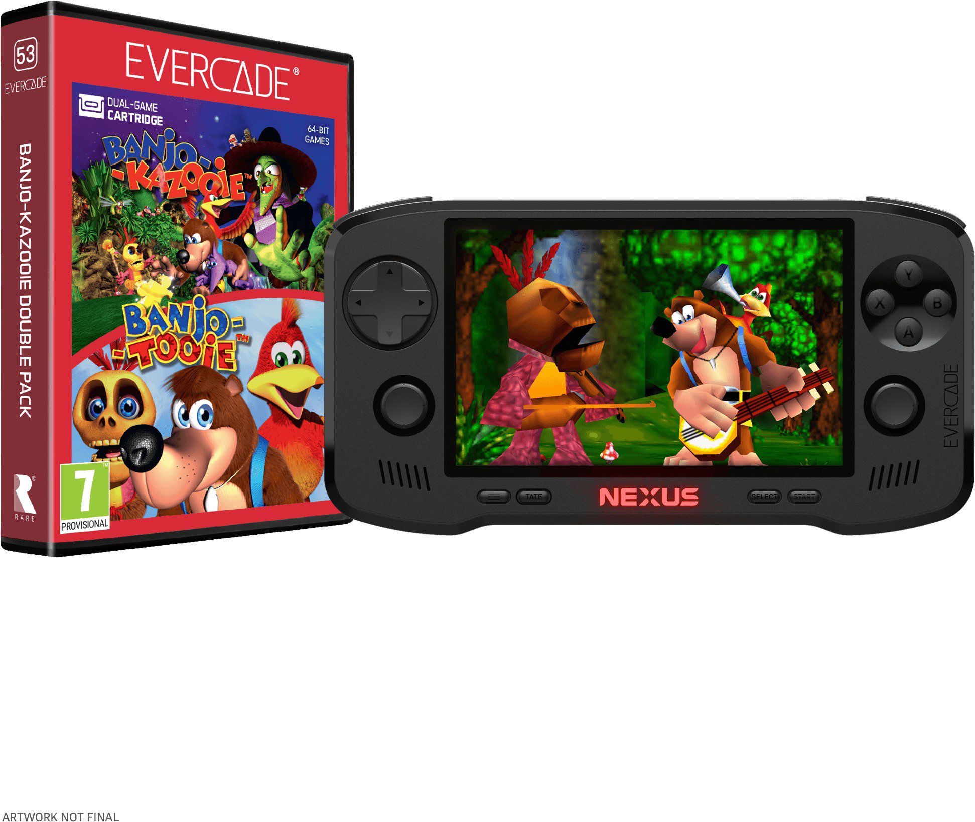 Evercade Nexus and Banjo-Kazooie Double Pack – retro konzola