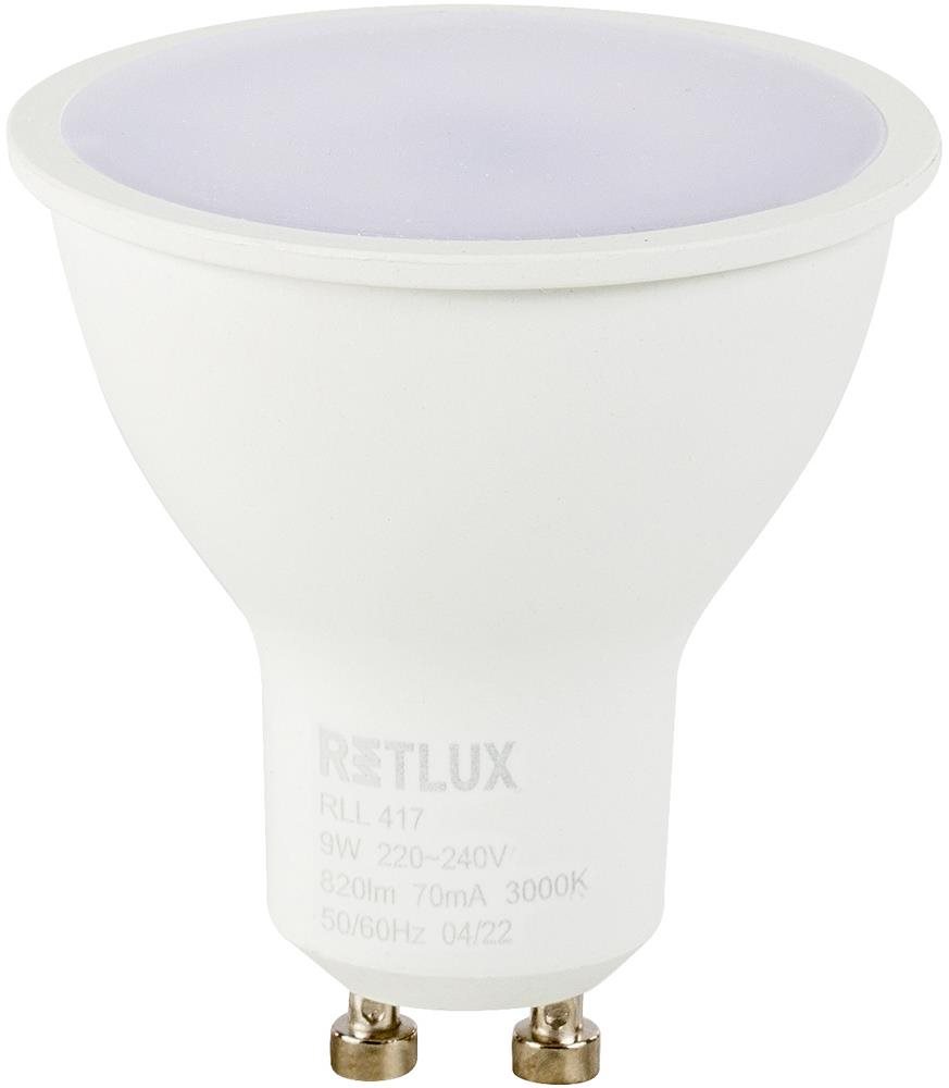 RETLUX RLL 417 GU10 bulb 9 W WW