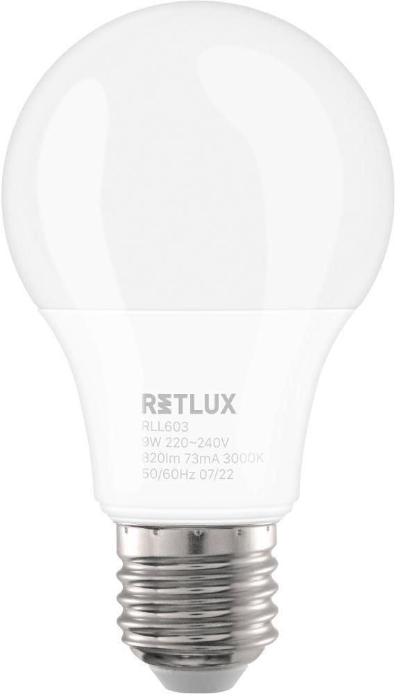 RETLUX RLL 603 A60 E27 bulb 9 W WW D
